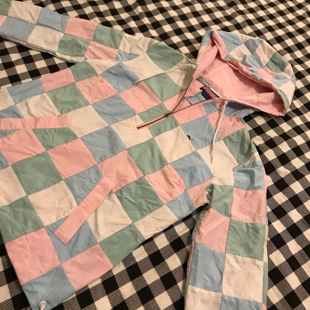 Vineyard Vines Patchwork 3/4 Zip Pullover - image 3